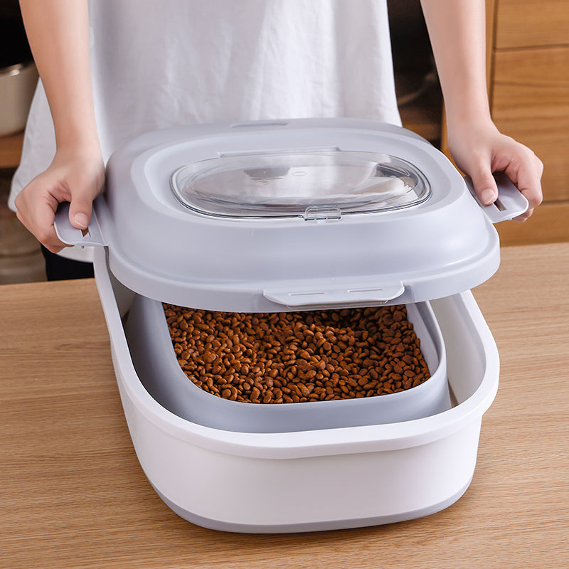 Foldable Airtight Storage Box – For Kibble, Grains & More (15kg Capacity) pack front