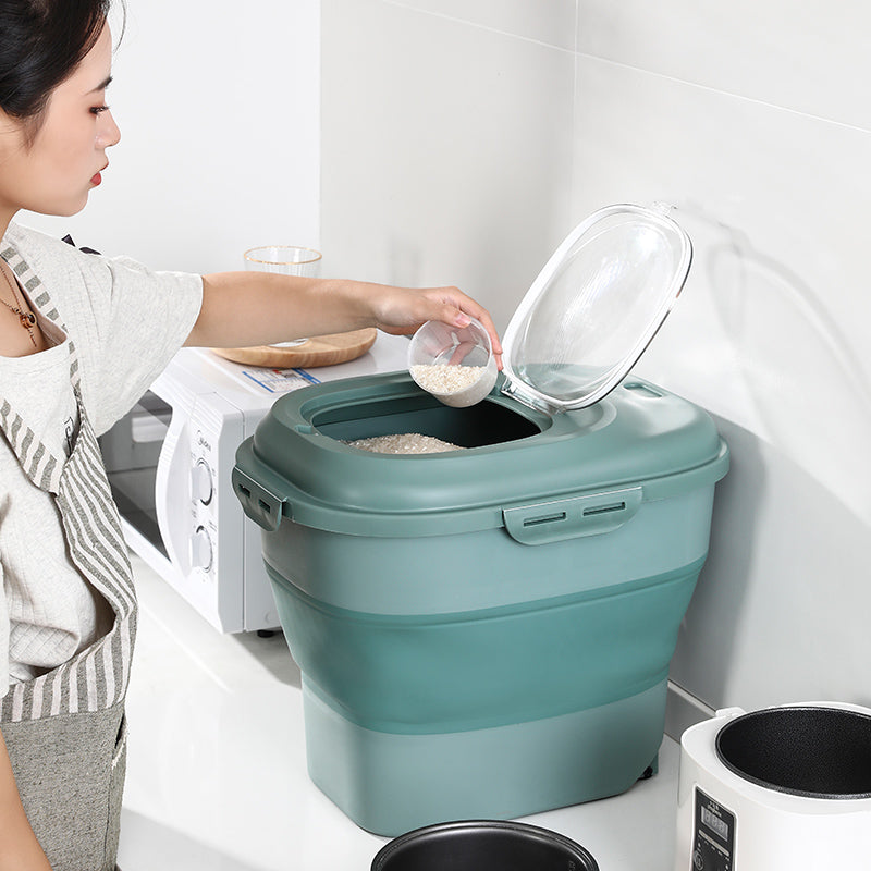 Foldable Airtight Storage Box – For Kibble, Grains & More (15kg Capacity) pack front