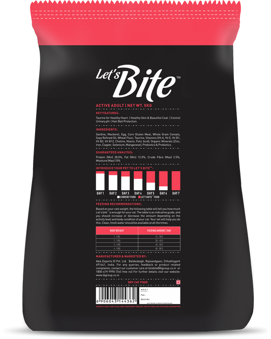 Let's Bite Cat Active Adult 5kg