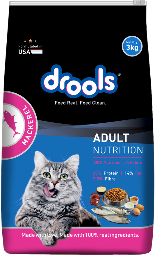 Drools Mackerel Adult Cat Food – 3kg