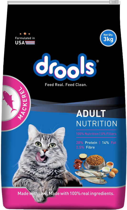 Drools Mackerel Adult Cat Food – 3kg Drools