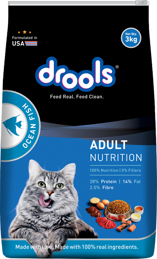 Drools Ocean Fish Adult Cat Food, 3 kg