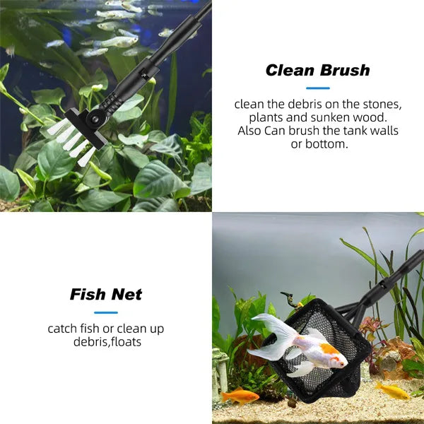 Hygger 4‑in‑1 Mini Aquarium Cleaning Kit