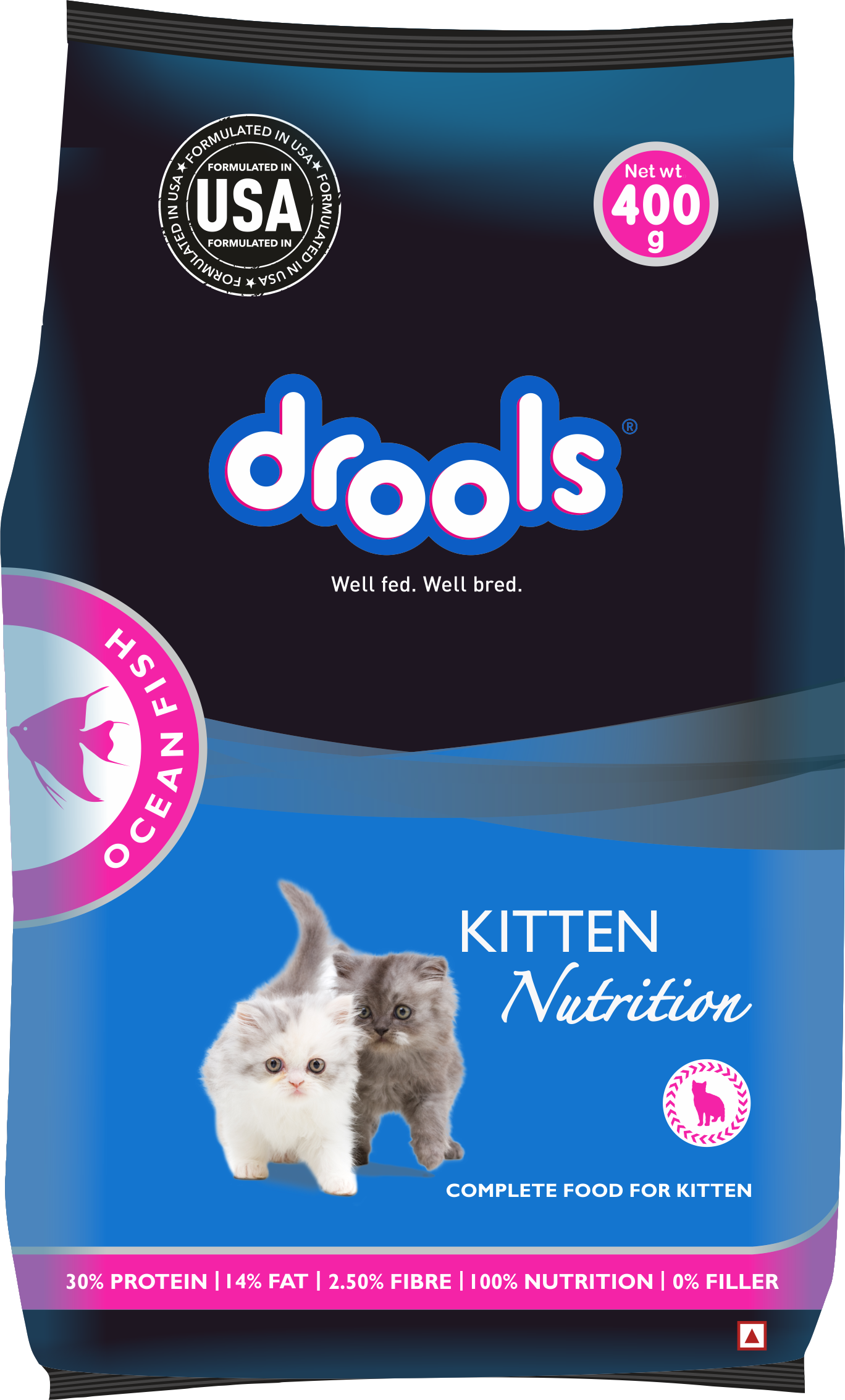 Drools Ocean Fish Kitten Cat Food – 400g