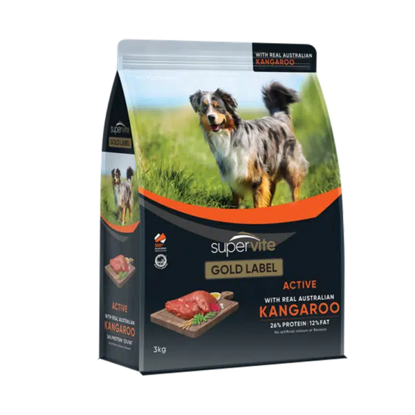 Supervite Gold Label Active Kangaroo 3kg