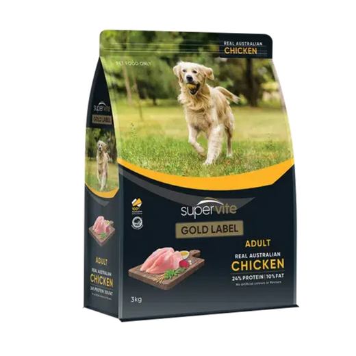 Supervite Gold Label Adult Dog Chicken Dry Dog Food – 3kg
