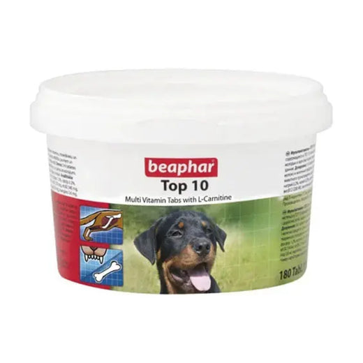 Beaphar Top 10 Multivitamin Tablets for Dogs pack front