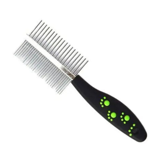 Double Sided Dog Comb pack front