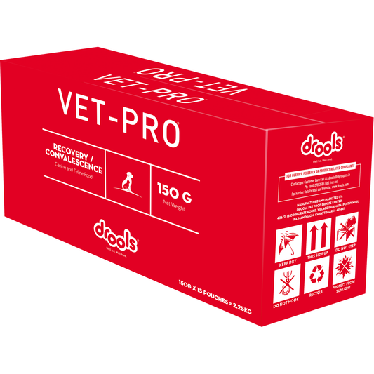 VET-PRO Recovery Gravy box of 15 pouches – back