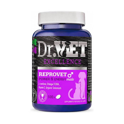 Dr.VET Excellence Reprovet Male 100 Tablets bottle