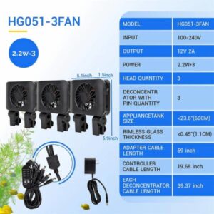 Hygger Aquarium Chiller Cooling Fan