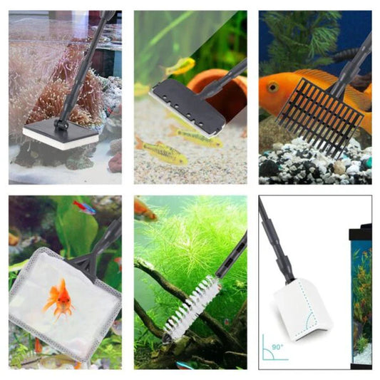 Hygger Carbon Fiber 6‑in‑1 Cleaning Tool Set pack front