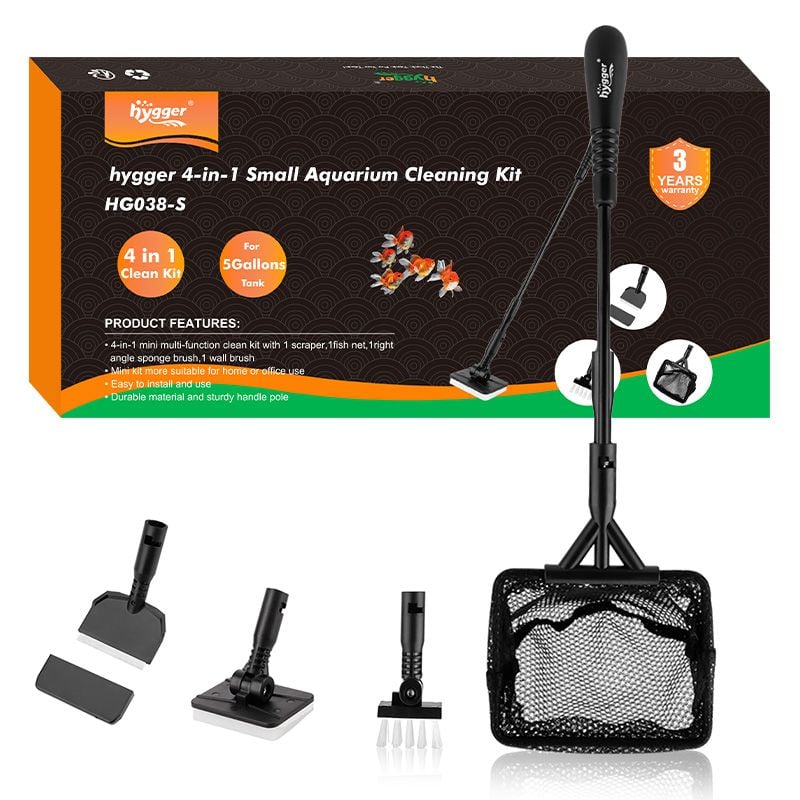 Hygger 4‑in‑1 Mini Aquarium Cleaning Kit
