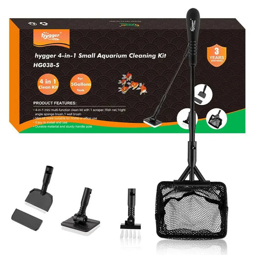 Hygger 4‑in‑1 Mini Aquarium Cleaning Kit