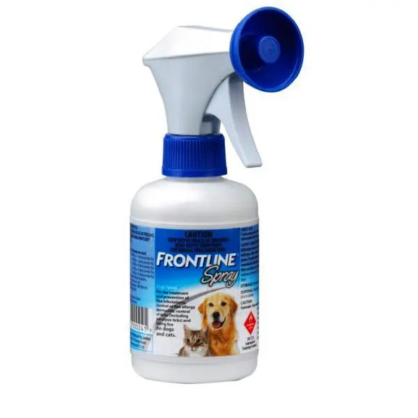 Frontline spray bottle on a white background