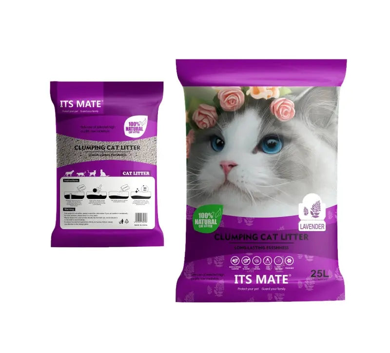 Its Mate Bentonite Cat Litter Lavender 25L pack front