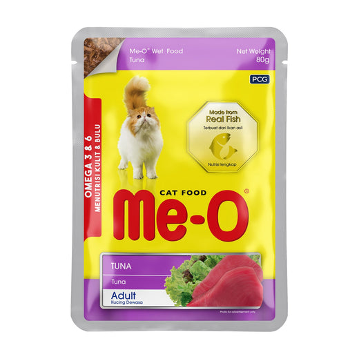 Me-O Tuna in Jelly Pouch for Cats - 80 g pack front