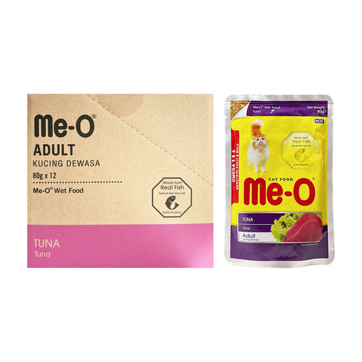 Me-O Tuna in Jelly Pouch for Cats - 80g × 12 pack front