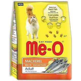 Me-O Mackerel Flavoured Cat Food 7Kg pack front