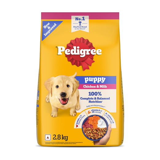 PEDIGREE Puppy Chicken and Milk Dry Food 2.8 kg pack front