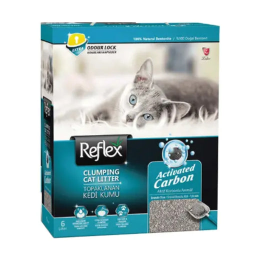Reflex Cat Litter - Grey Activated Carbon 10L pack front