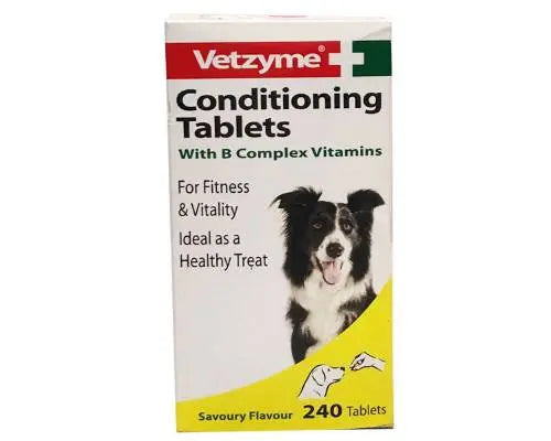 Vetzyme Conditioning Tablets for Dogs – 240 Tablets pack front