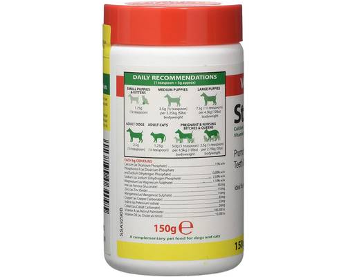 Vetzyme Stress Powder – for Dogs and Cats (150g) pack front