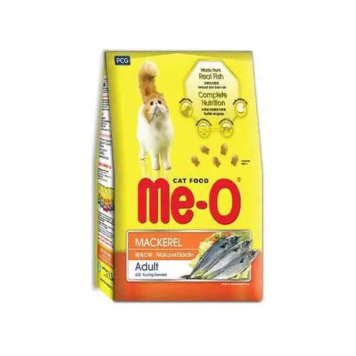 Me-O Mackerel Flavoured Cat Food 450g pack front