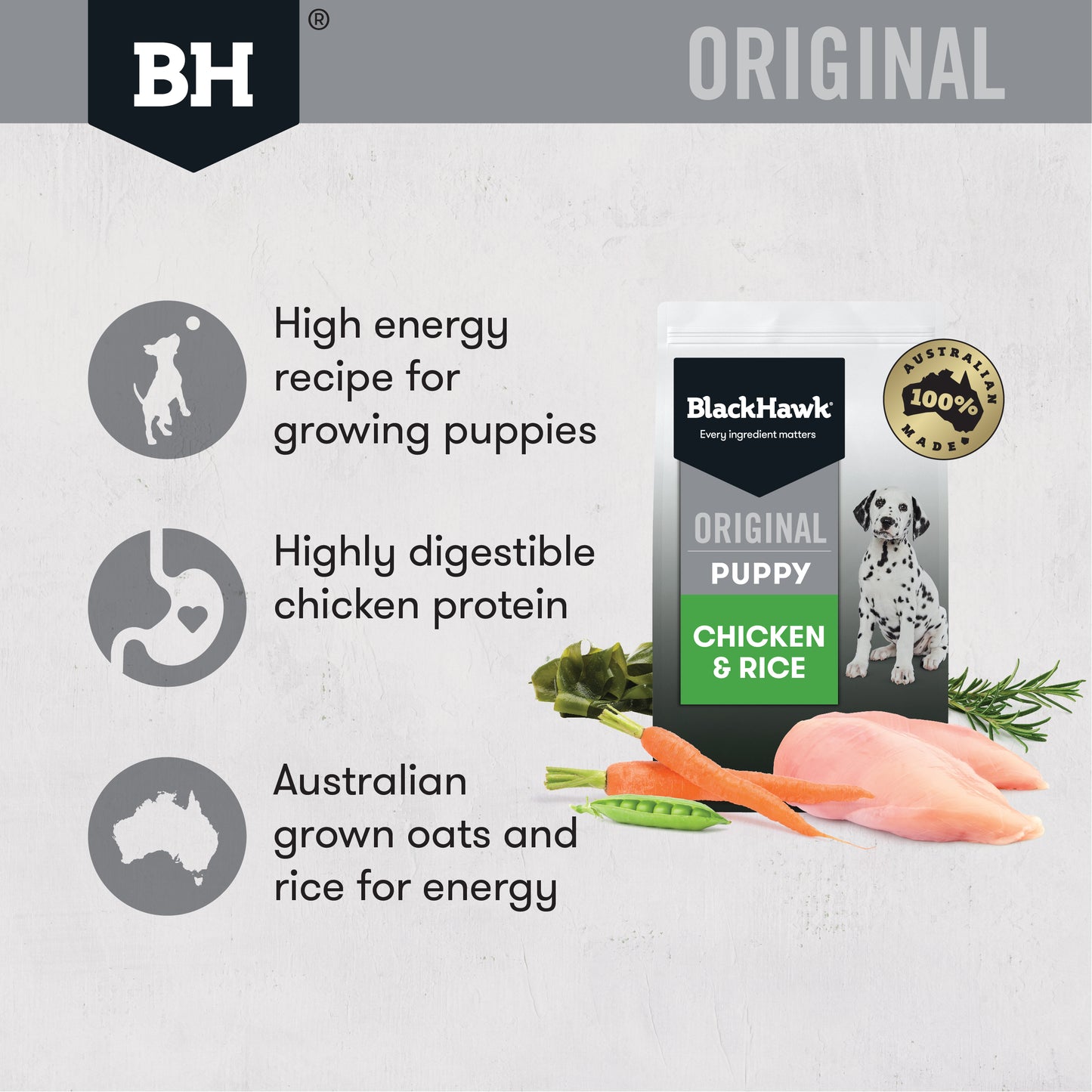 Black Hawk Puppy Chicken Rice 3Kg product photo