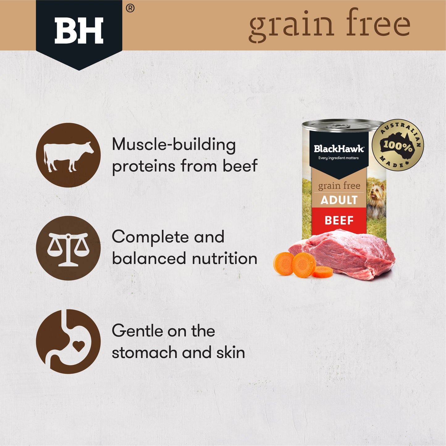 BlackHawk Adult - Wet Food Beef 400g