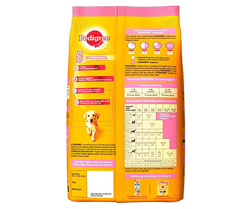 PEDIGREE® Puppy Chicken and Milk Dry Food – 1.2 kg pack front
