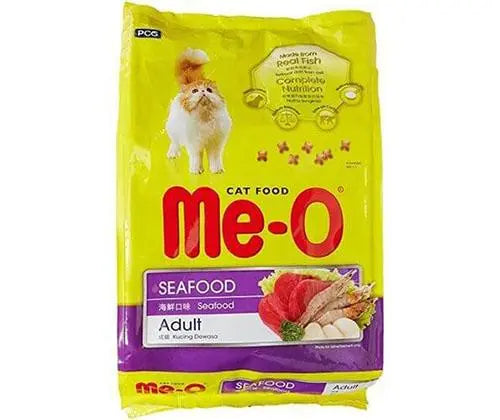 Me-O Seafood Flavoured Cat Food - 450g pack front
