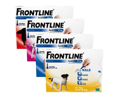 Frontline spot on for small clearance dogs