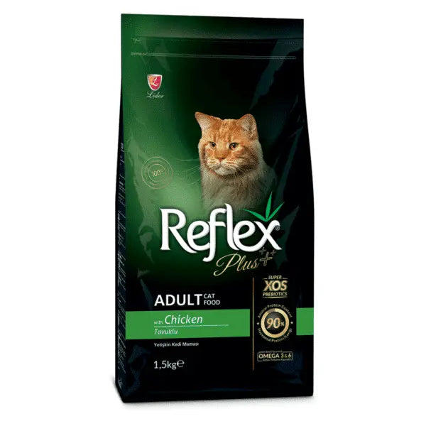 Reflex Plus Premium Adult Cat Food – Chicken 1.5KG pack front