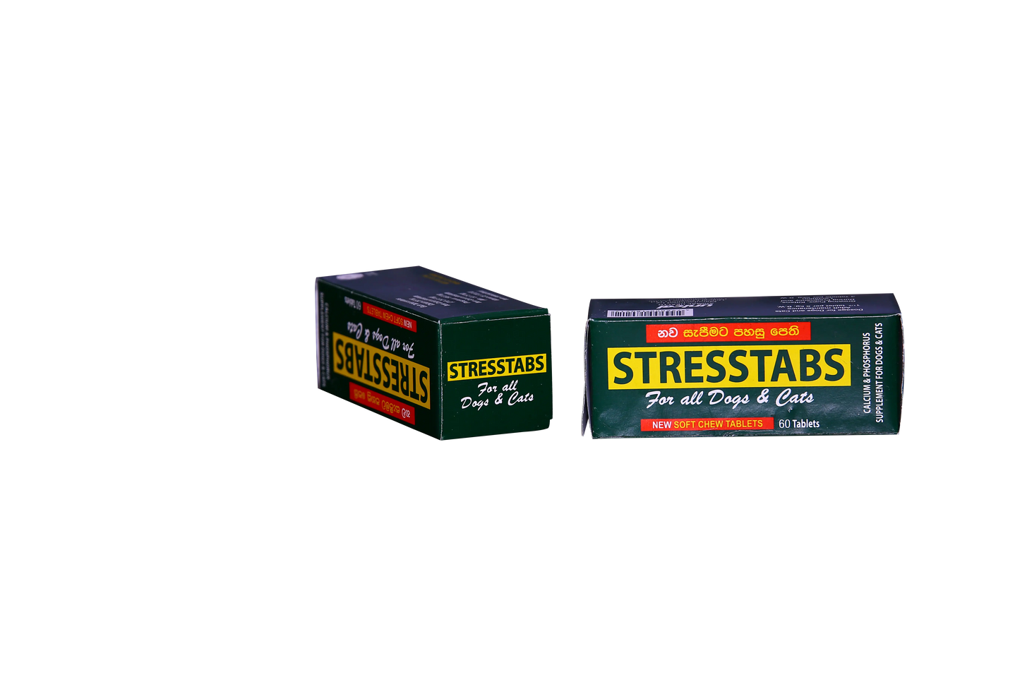 STRESSTABS Calcium & Phosphorus Supplements For Dogs & Cats - 60 Tablets