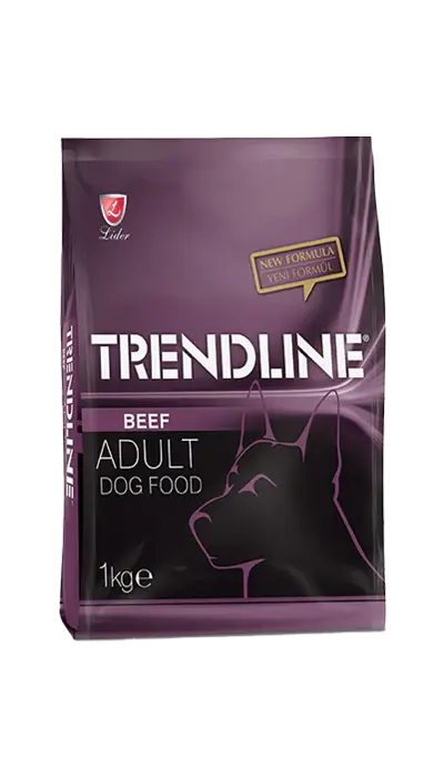 Trendline Adult Dog Food Beef pack front