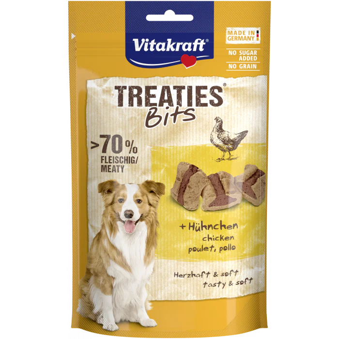 Vitakraft Treaties Bits + Chicken 120g pack front