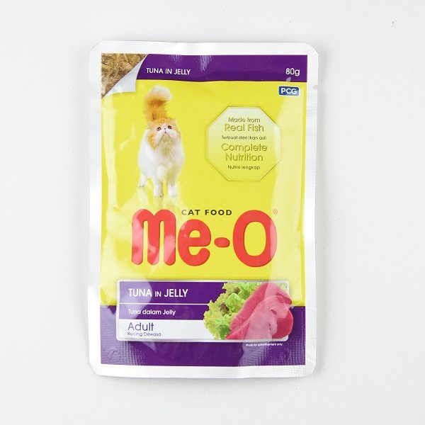 Me‑O Tuna in Jelly Pouch for Cats – 80 g × 12 Pouches