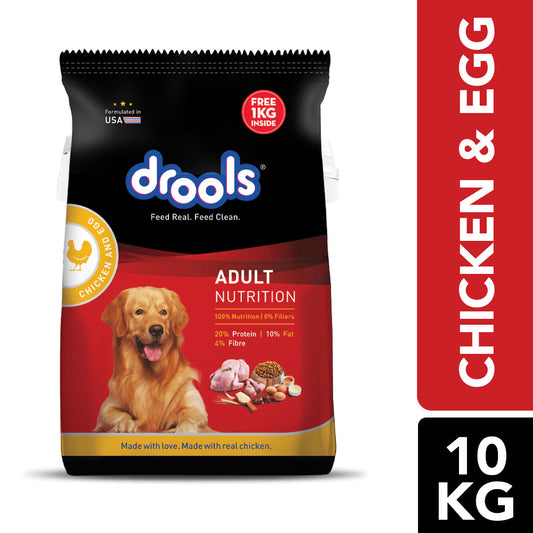 Drools Chicken and Egg Adult Dry Dog Food – 10kg