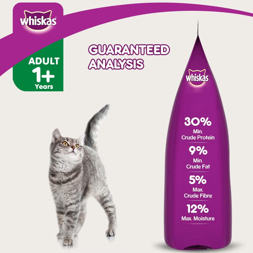 WHISKAS® Adult Tuna Feast Dry Food – 1.2 kg pack front