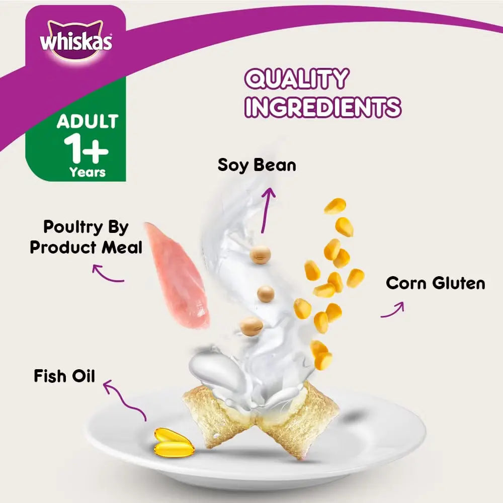 WHISKAS® Adult Tuna Feast Dry Food – 1.2 kg