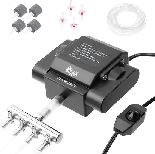 AQQA Quiet DC Aquarium Air Pump 10W
