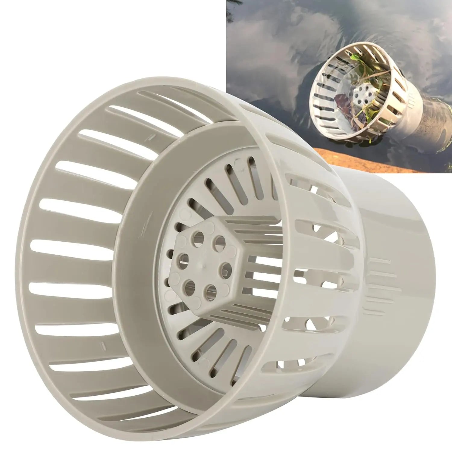 Nishikigoi RS SURFACE SKIMMER pond bottom drain — packaging