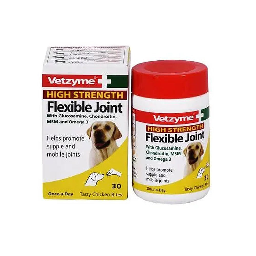 Vetzyme High Strength Flexible Joint (Dogs and Puppies) – 30 Tablets