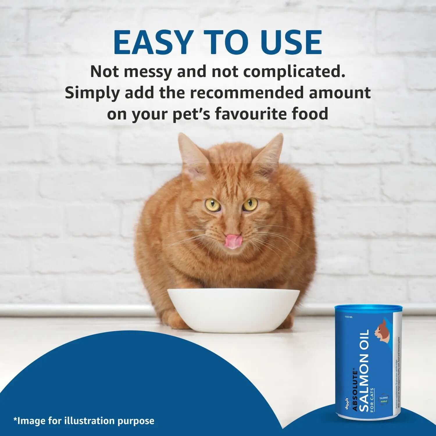 Drools Absolute Salmon Oil Syrup for Cats – 150 ml