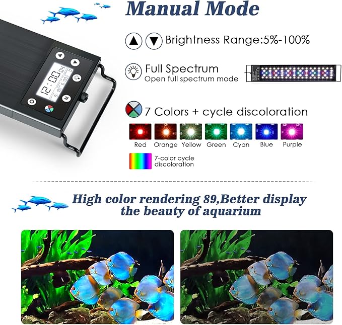 AQQA 24/7 Professional Aquarium LED Light