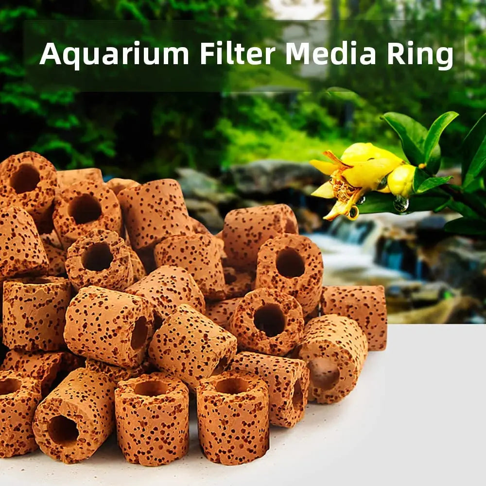 Nishikigoi LAVA RINGS aquarium and pond filter media — alternate view