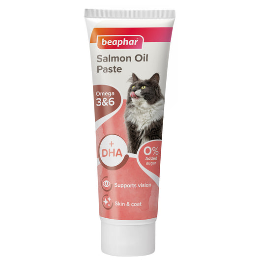 Beaphar Salmon Oil Paste for Cats – 100 g pack front