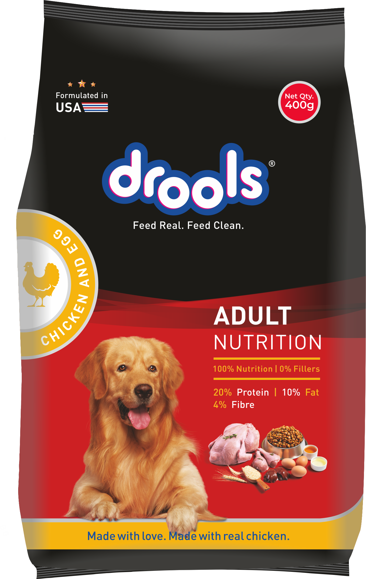 Drools Chicken and Egg Puppy Dog Food – 400g