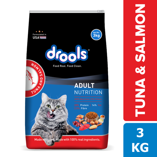 Drools Tuna & Salmon Adult Cat Food – 3kg